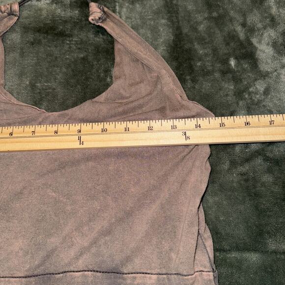 Rising International Halter Dress Womens Large Brown Green Floral Boho Summer - Picture 7 of 8